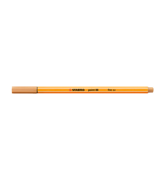 Micropunta/Felpa, Point 88, Punta Fina  0.4 mm, Ocre Oscuro, Unidad